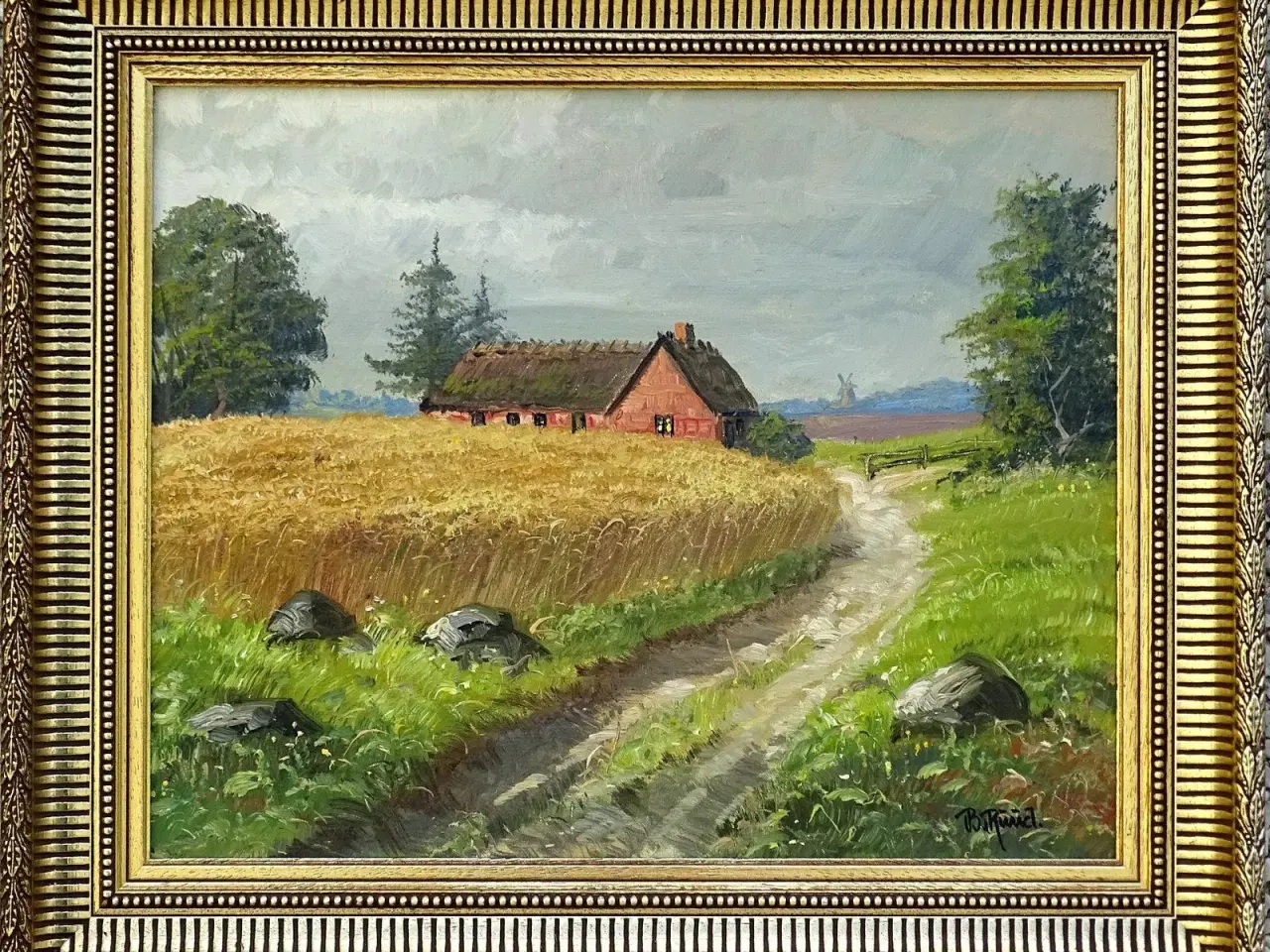 Billede 1 - Maleri af Børge Ruud (f. 1925-)