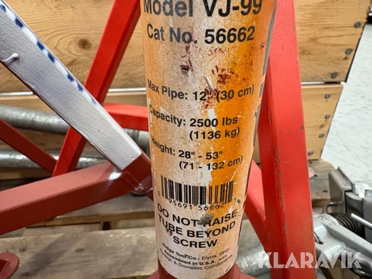 Billede 5 - Rørbukke/støttebukke Ridgid VJ-99 6 styk