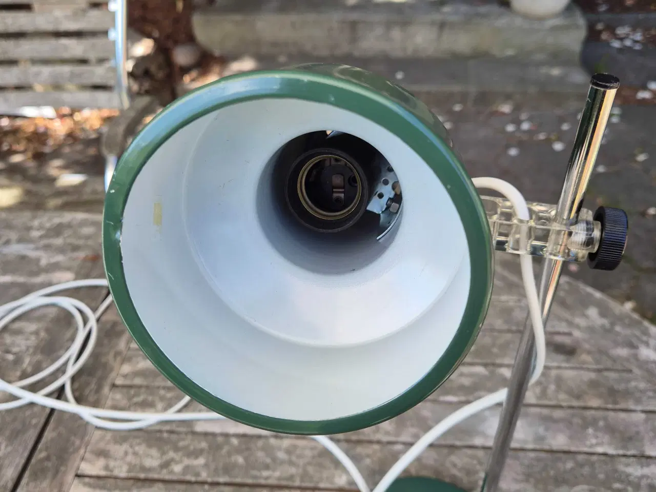 Billede 7 - Flaskegrøn bordlampe 