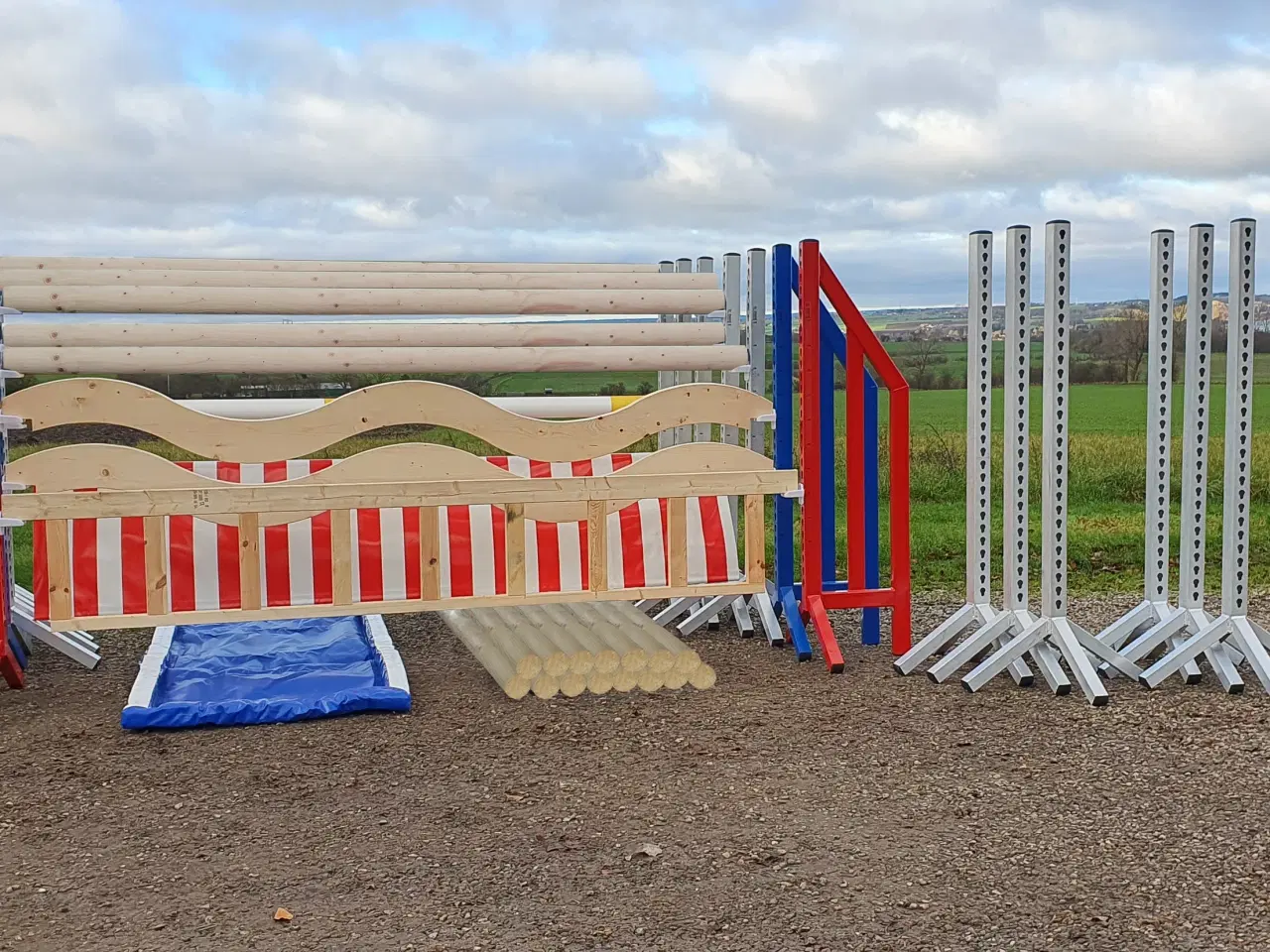 Billede 1 - Spring Pakke 6 - Alu / Træbomme m t