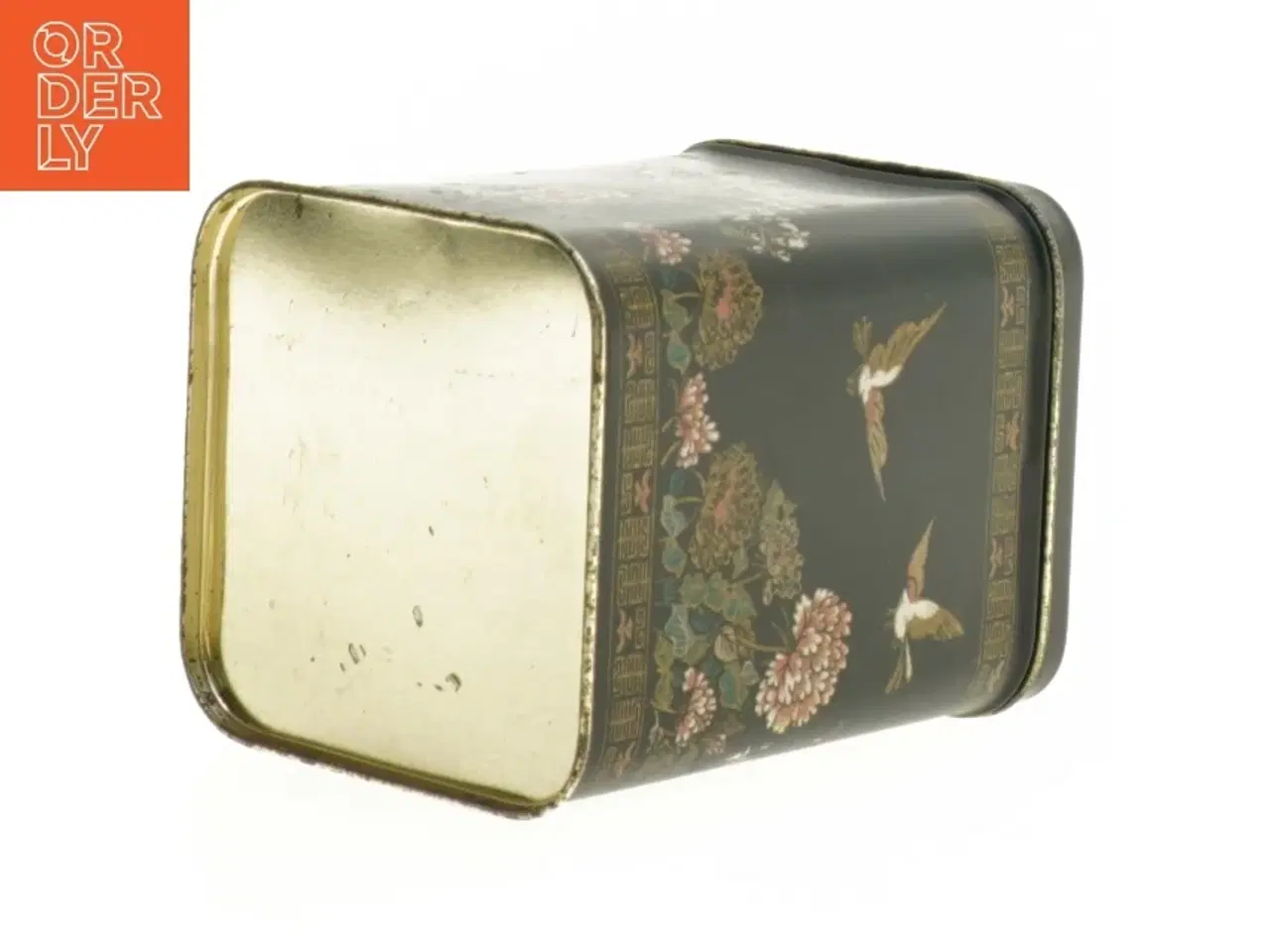 Billede 4 - Dekoreret metaldåse (str. 12 x 9 x 9 cm)
