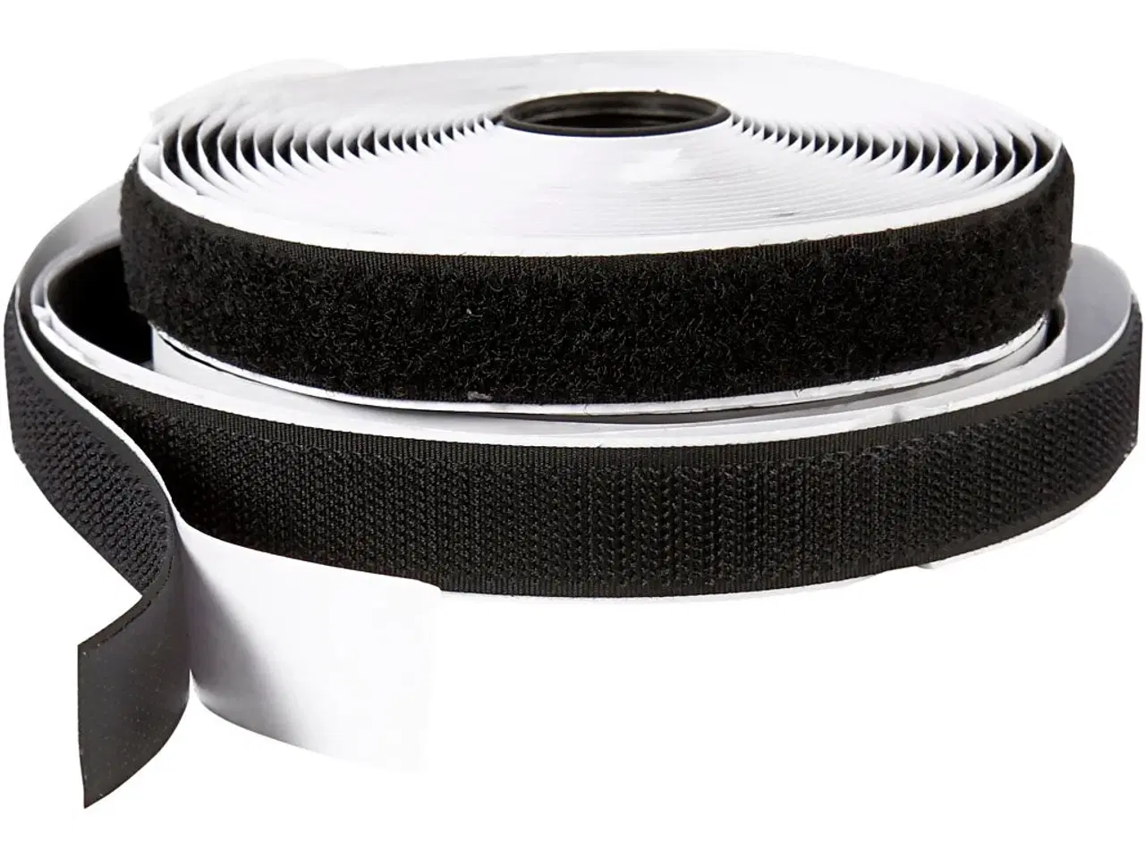 Billede 1 - Burrebånd, selvklæbende, B: 20 mm, sort, 5m/ 1 rl.
