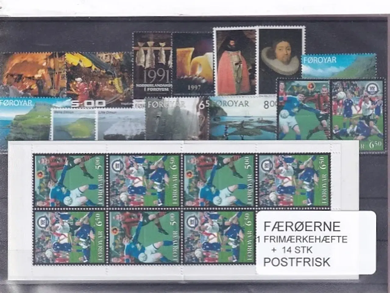 Billede 1 - Færøerne - 1 Frimærkehæfte + 14 Stk. - Postfrisk