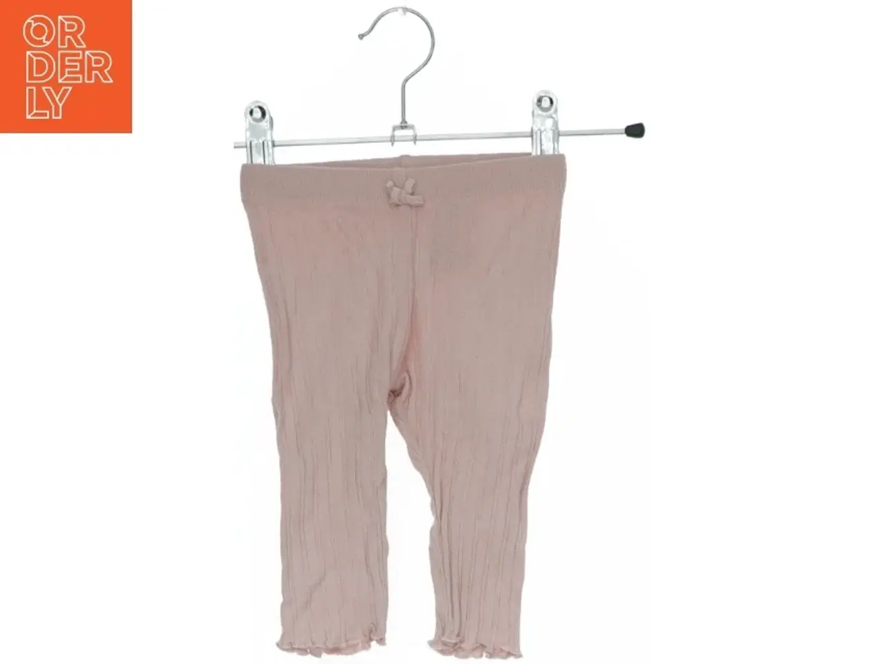 Billede 1 - Lyserøde baby leggings med dekorativ sløjfe fra H&M (str. 62)