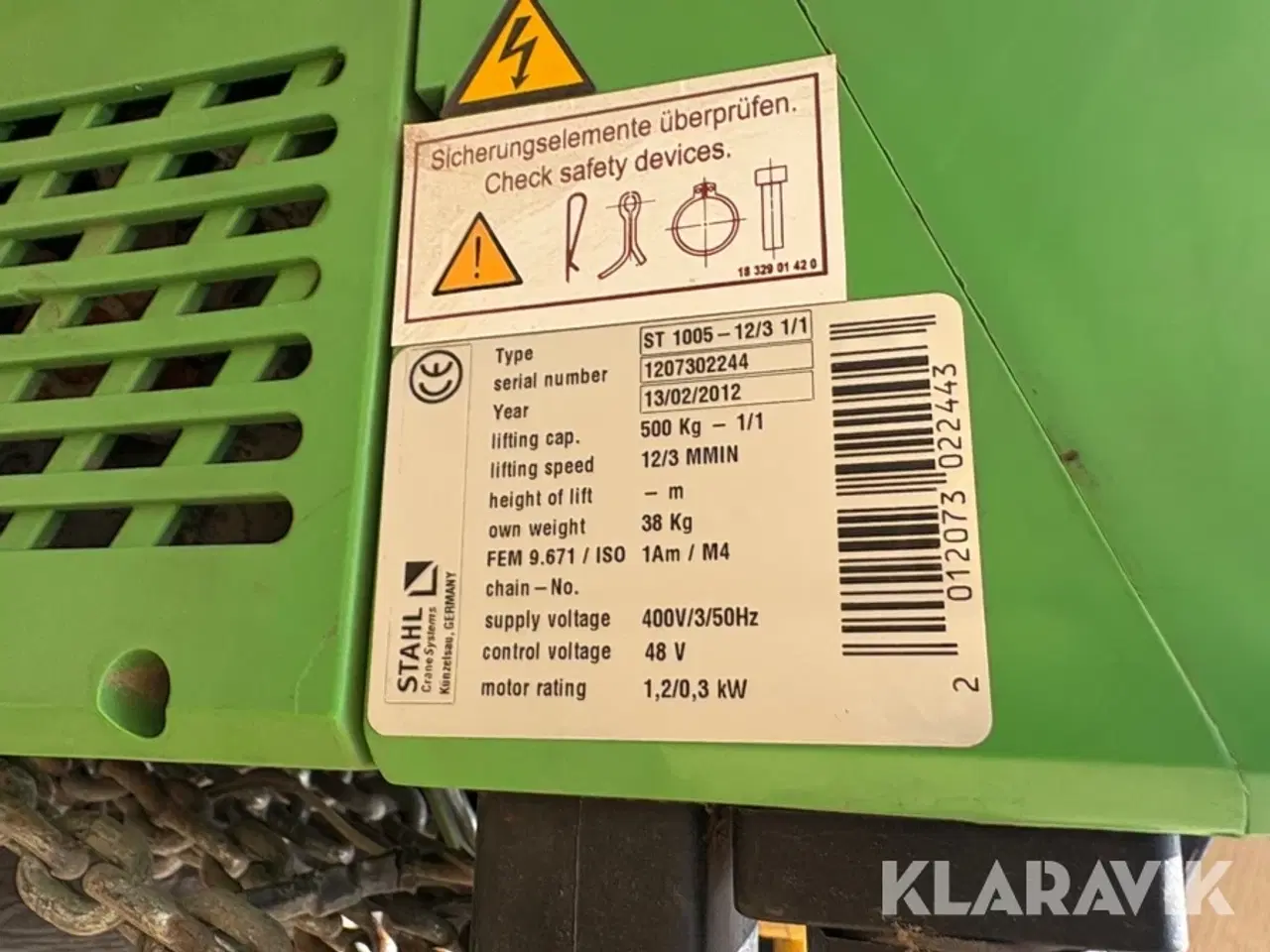 Billede 7 - Elektriske taljer - 2 styks
