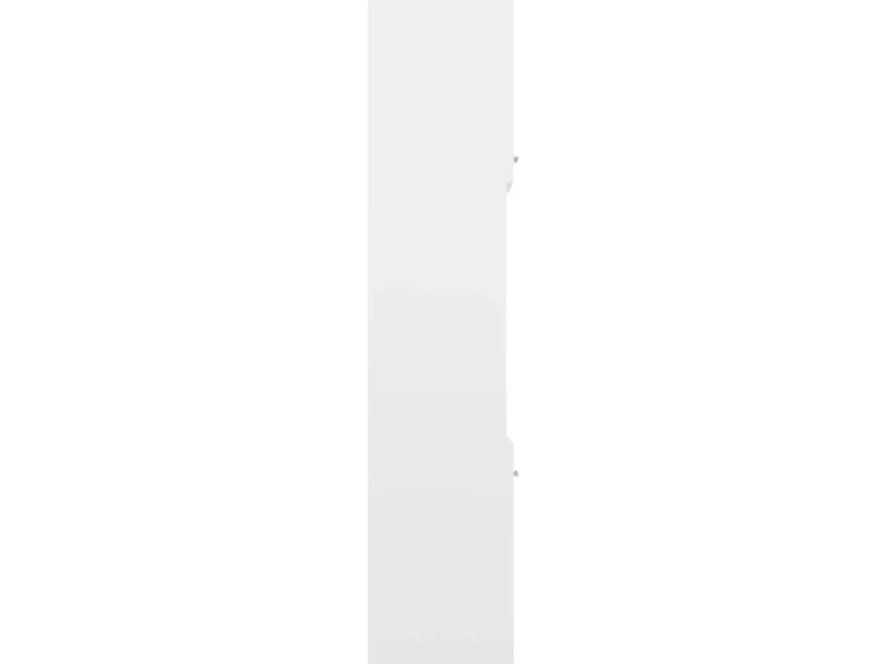 Billede 7 - Badeværelsesskab 30x30x179 cm spånplade hvid højglans