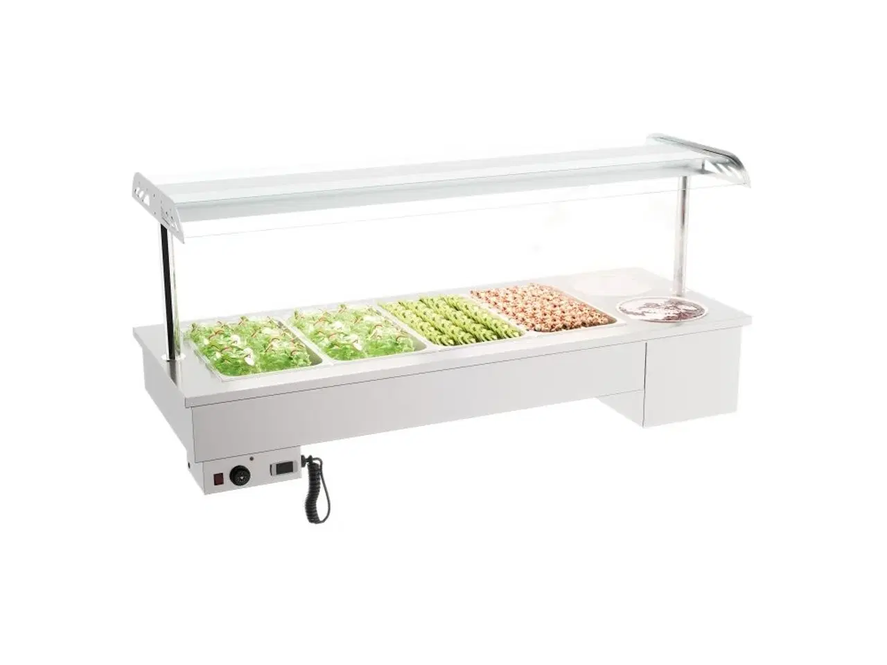 Billede 1 - Bain marie enhed med skåle – 4X 1/1 GN