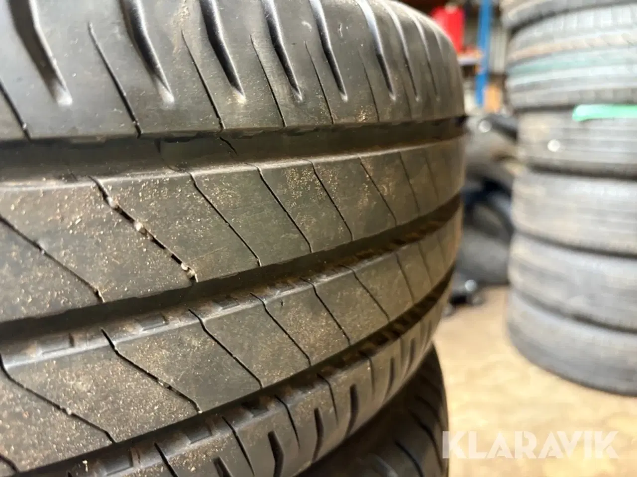 Billede 9 - Dæk på stålfælge Continental + michelin 4 styk