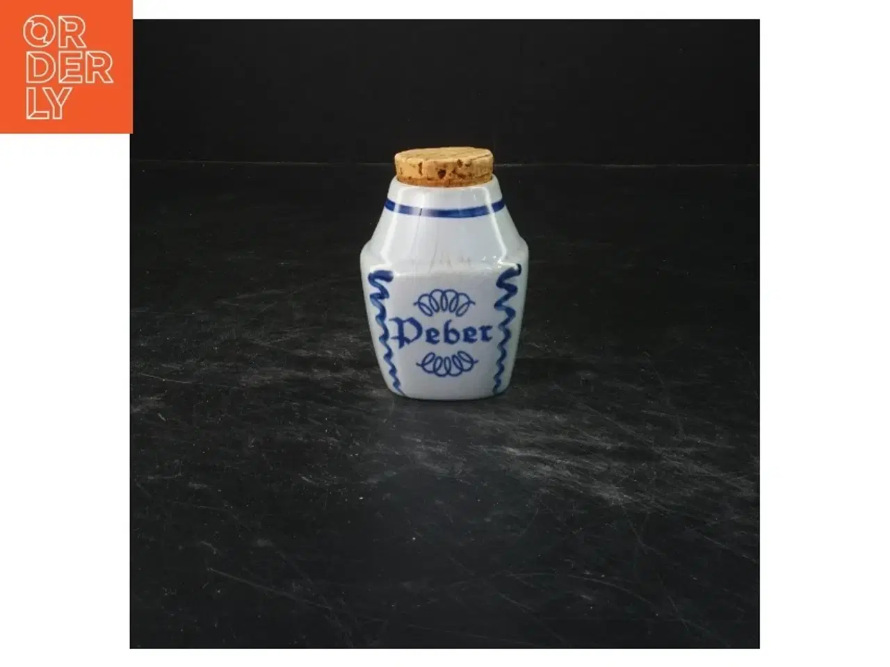 Billede 1 - Søholm Peber krydderikrukke med korklåg  (str. 9x6 cm)