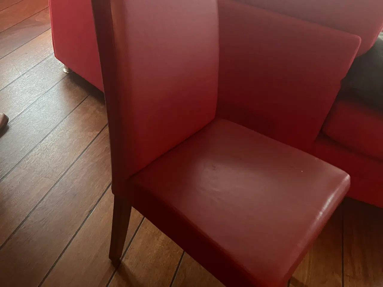 Billede 1 - 6 røde stole