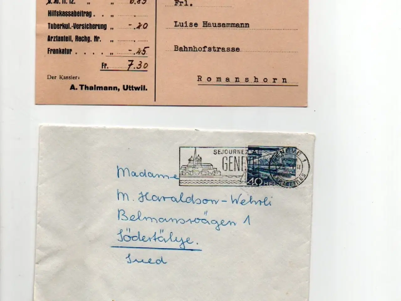 Billede 18 - Helvetia-Schweiz lot med konvolutter