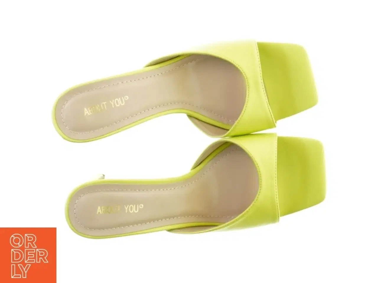 Billede 3 - Neon lime grønne Sandaler med blokhæl fra About You (str. 39)