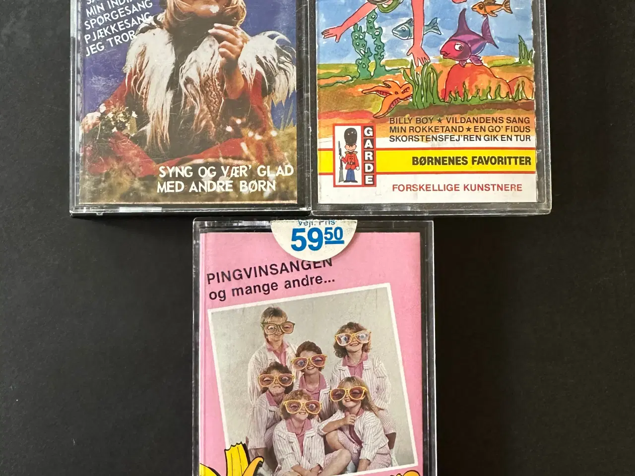 Billede 1 - Retro kassettebånd med børnesange