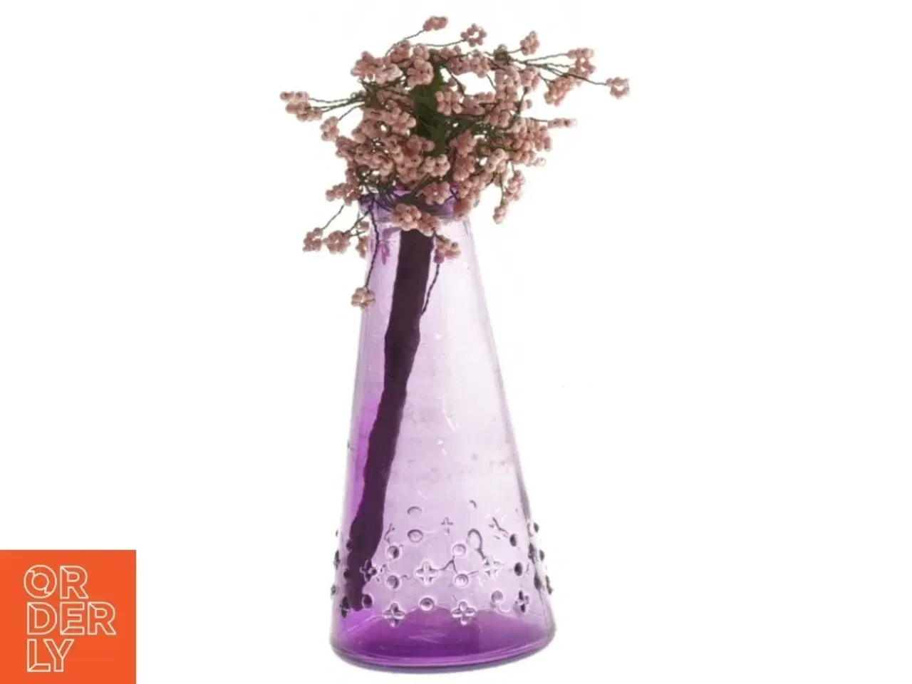 Billede 1 - vase og kunstig blomst