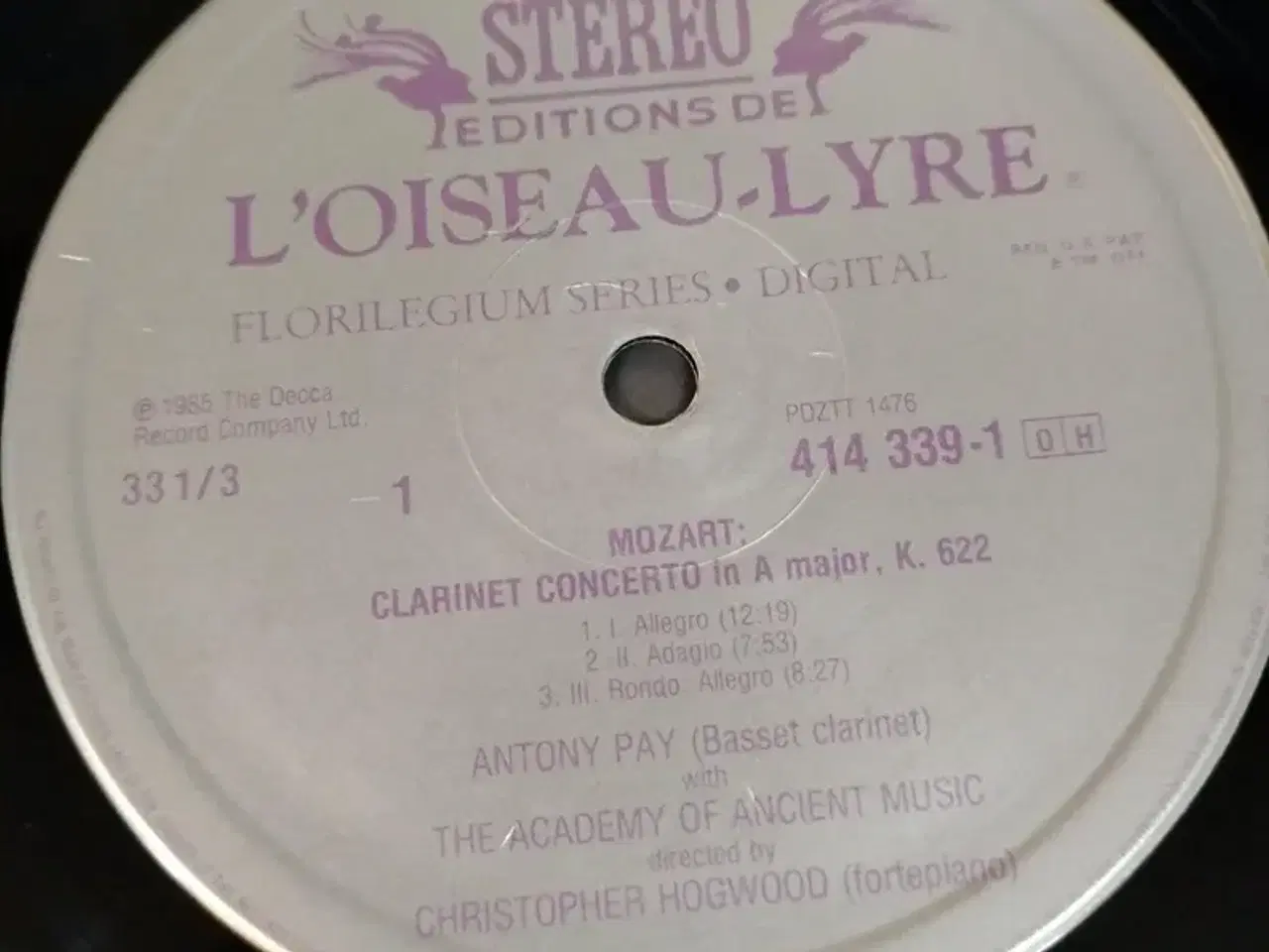 Billede 3 - Mozart: Clarinet obo concert - Ancien Music vinyl