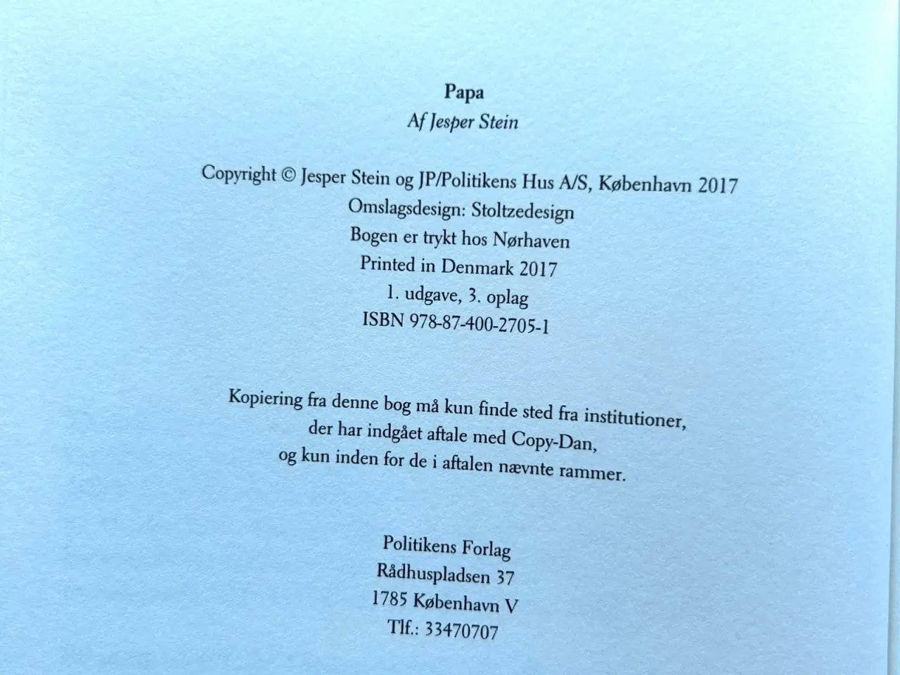 Billede 3 - Papa af Jesper Stein