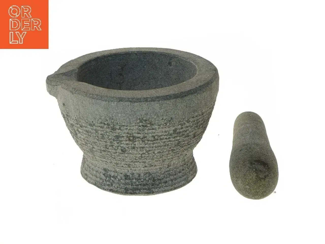 Billede 5 - Granit morter og støder (str. Ø 15 cm længde 10 cm)