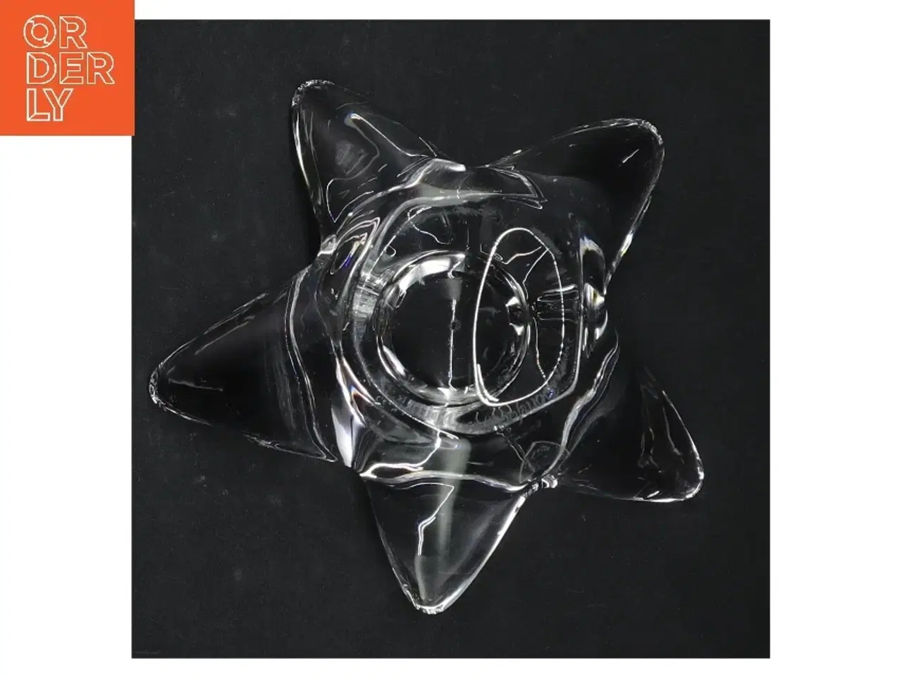 Billede 2 - Glas stjernelysestage (str. Ø. 13,5 cm)