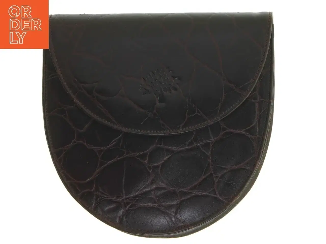 Billede 4 - Mørkebrunt læder skuldertaske fra Mulberry (str. 20x20 cm)