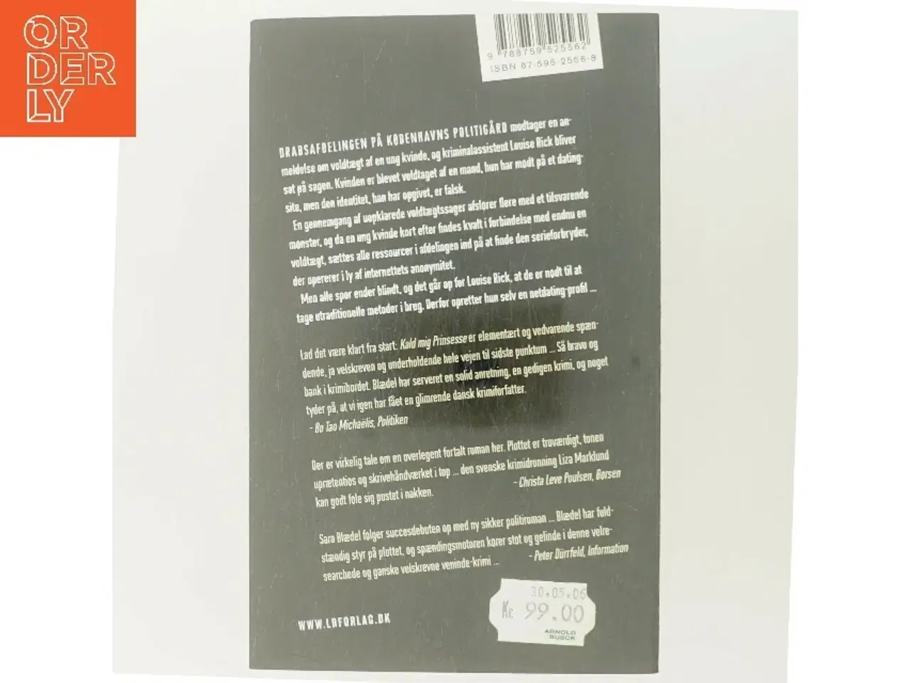 Billede 3 - Kald mig prinsesse : roman af Sara Blædel (Bog)