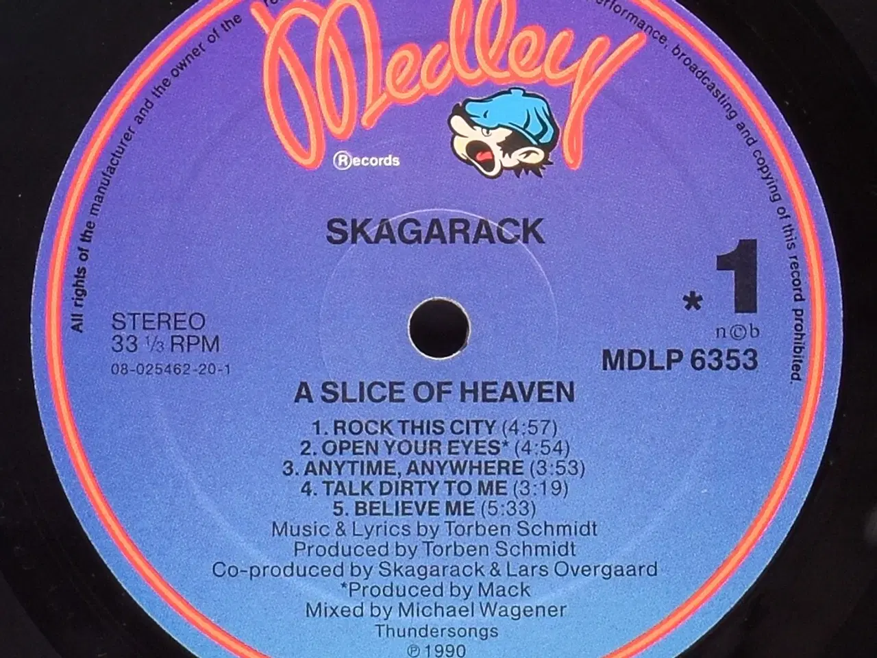 Billede 6 - Skagarack - A Slice of Heaven -DK 1990 (EX/EX)