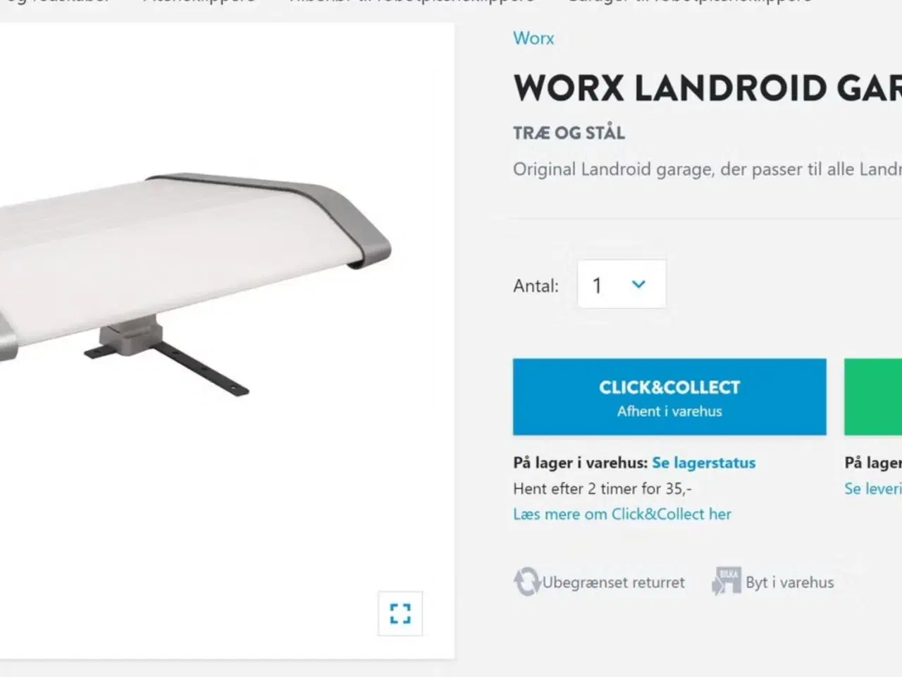 Billede 2 - Garage WORX Landroid