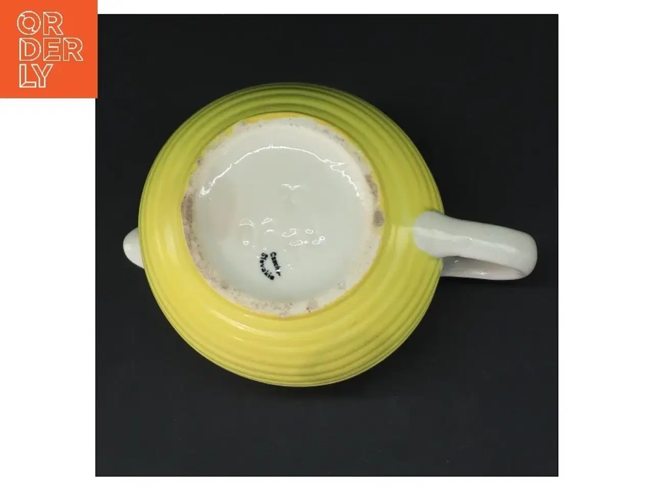 Billede 3 - Gul keramik kande fra czechoslovakia (str. 9,5 cm)