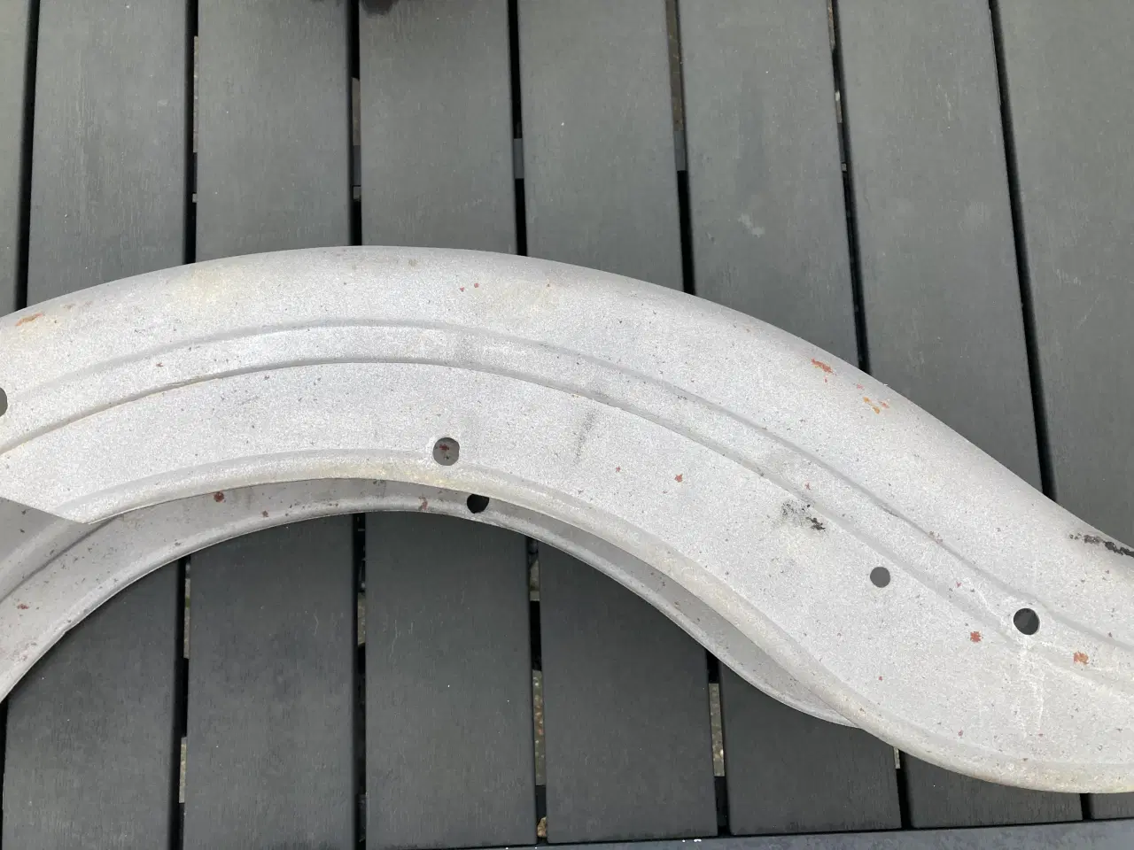 Billede 2 - Harley bagskærm, sandblæst, klar til chop