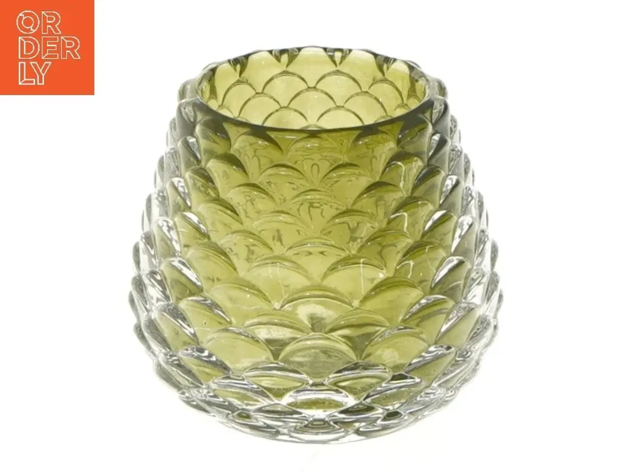 Billede 1 - Grøn glasvase (str. 7 cm)