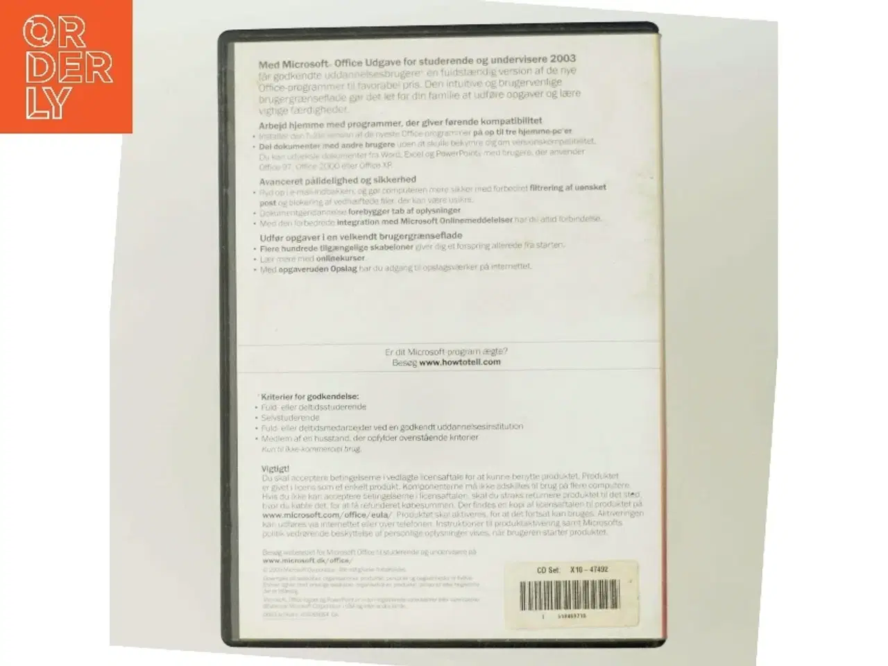 Billede 3 - Microsoft Office: Udgave for studerende og undervisere 2003 (DVD)