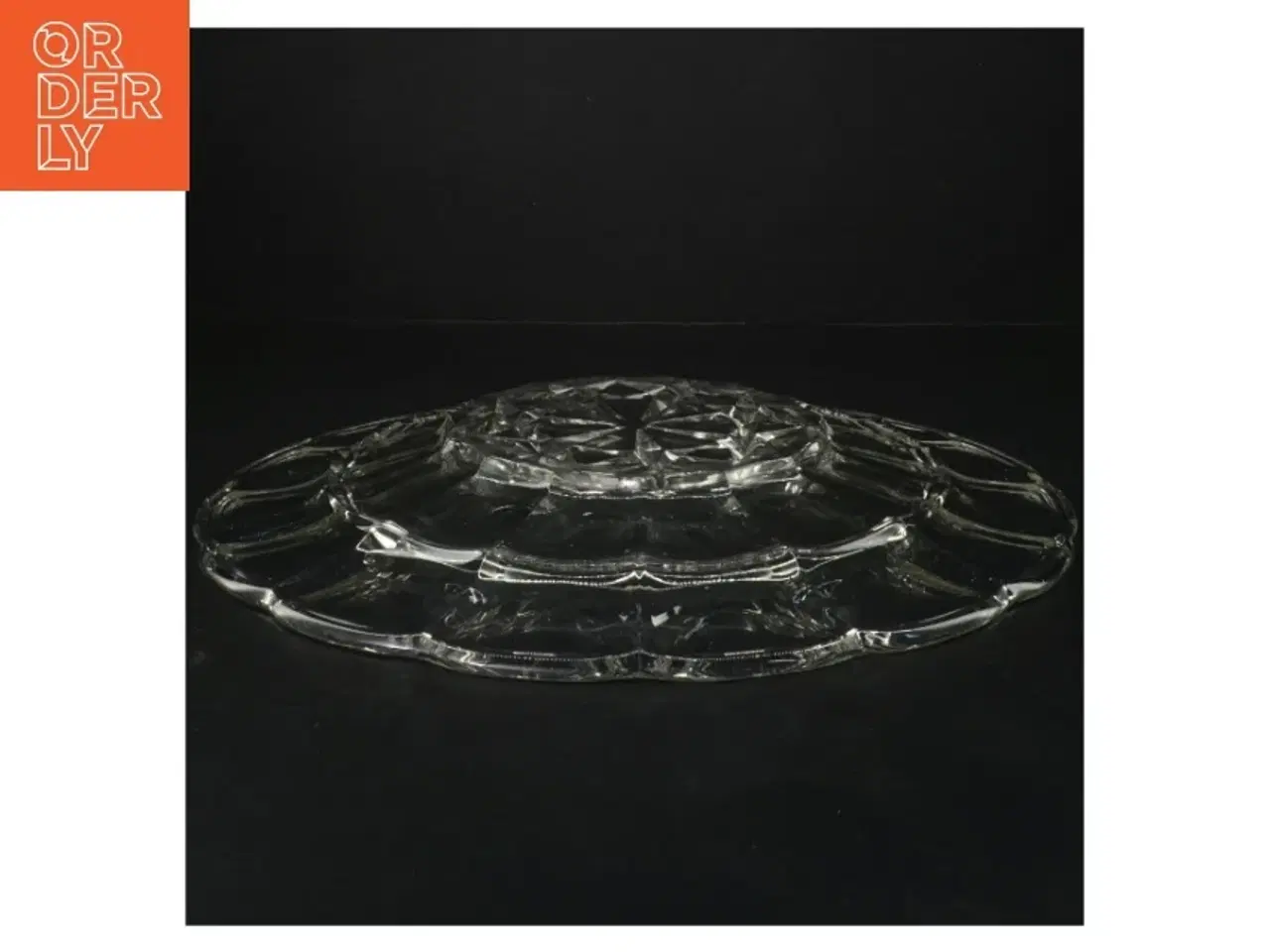 Billede 1 - Glasfad (str. Ø. 32,5 cm)