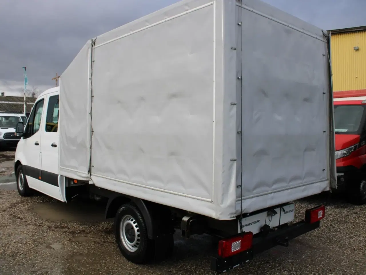 Billede 8 - Mercedes Sprinter 316 2,2 CDi A3 Mandskabsvogn m/lad RWD