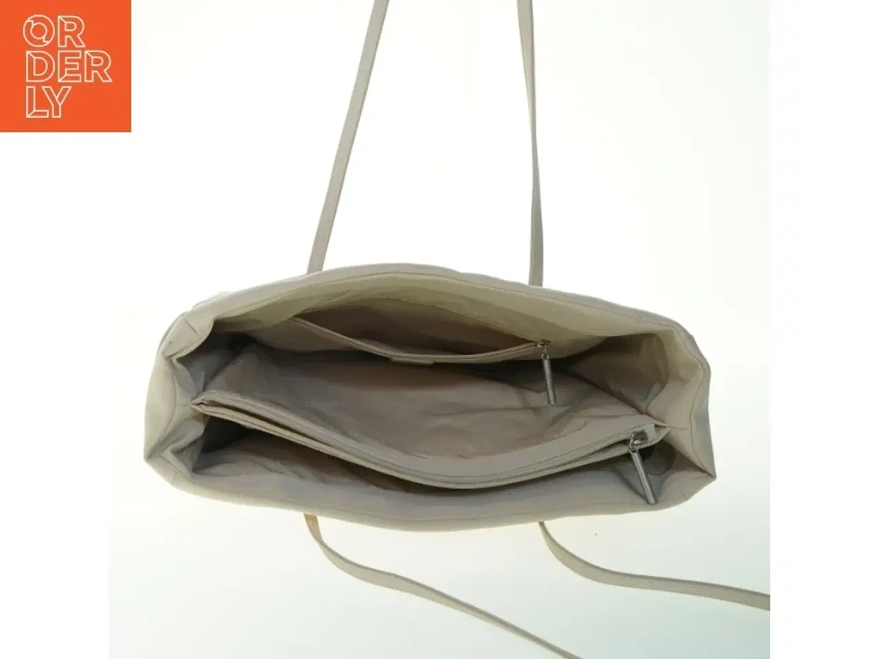 Billede 3 - Beige skuldertaske i kunstlæder fra InWear (str. 37x28 cm)