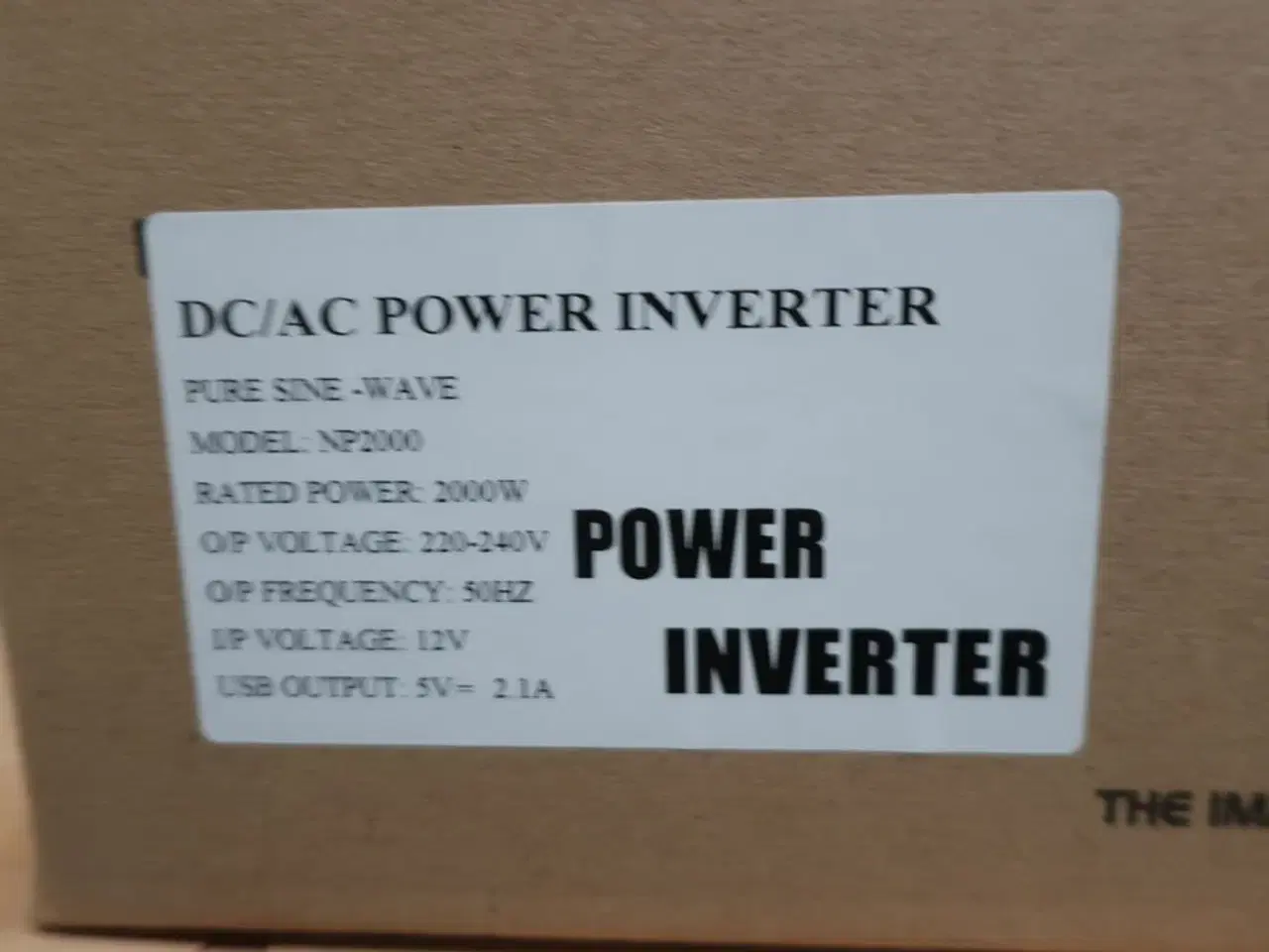 Billede 2 - Inverter GREEN ENERGY Pure Sine Wave DC/AC Power 2000W