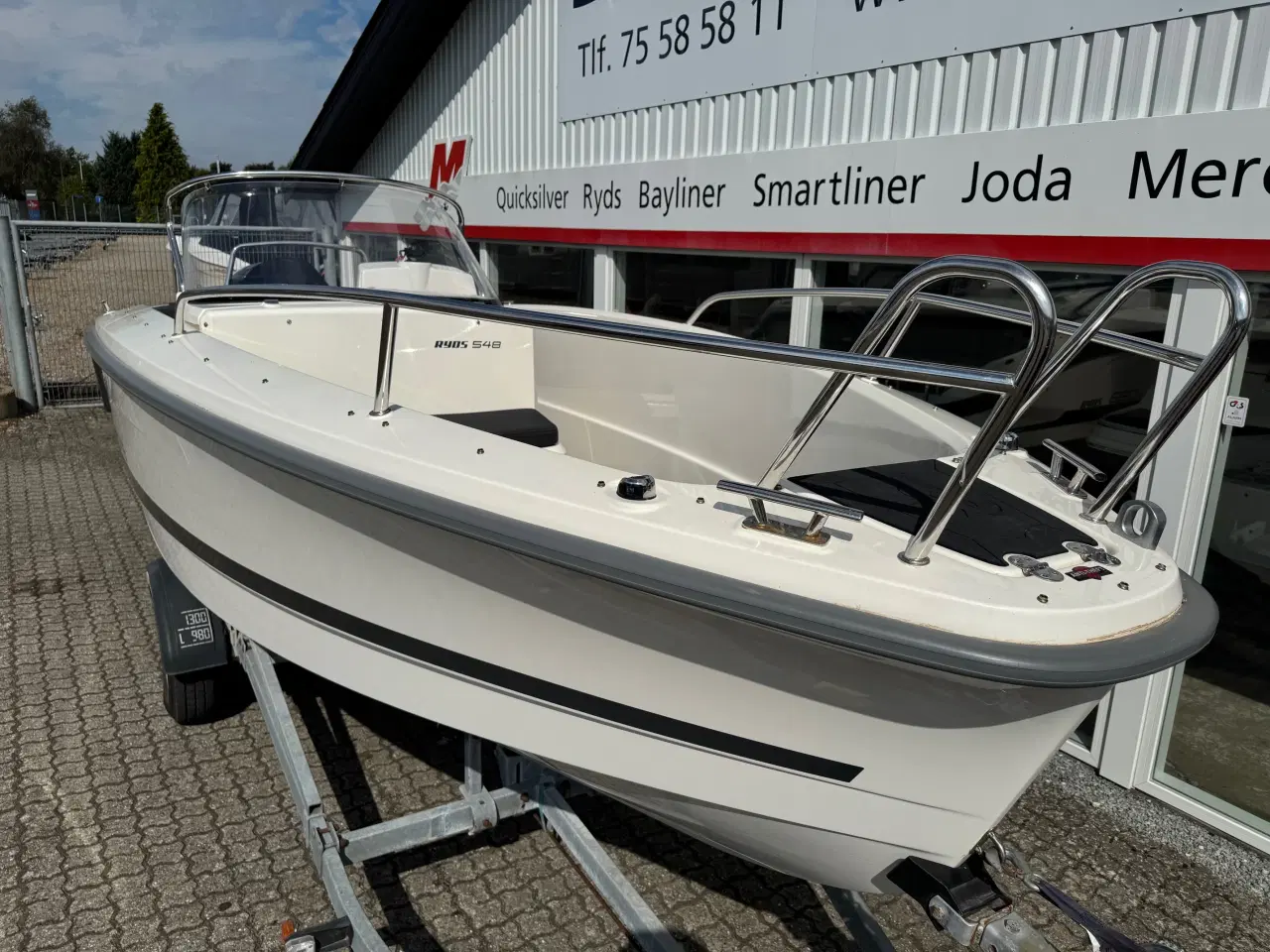 Billede 3 - 548VI Sport X-Line med 100 hk Mercury-EFI 4 takt 2,1L og 1300 kg Brenderup bådtrailer