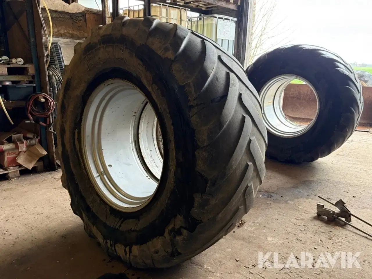 Billede 4 - Tvillingehjul Michelin Axiobib 800/70R38 - 2 styk - med klemmer