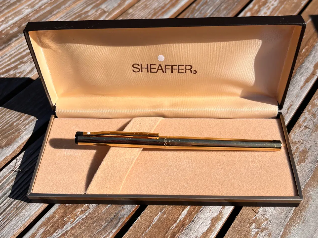 Billede 4 - Eksklusiv Sheaffer fyldepen – Gold electroplated –