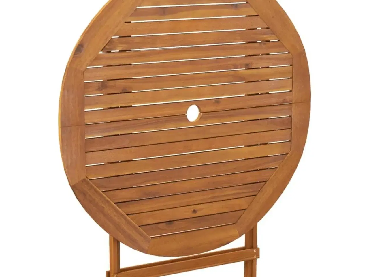 Billede 6 - Foldbart havebord Ø 90x75 cm massivt akacietræ