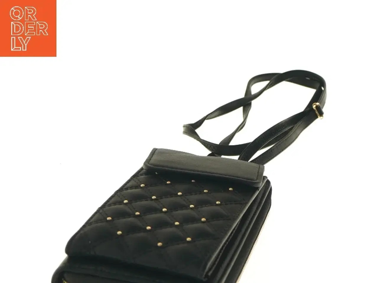 Billede 2 - Sort taske med rem (str. 21x12 cm)