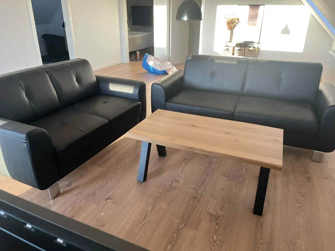 Billede 1 - 2 + 3 personers lædersofaer