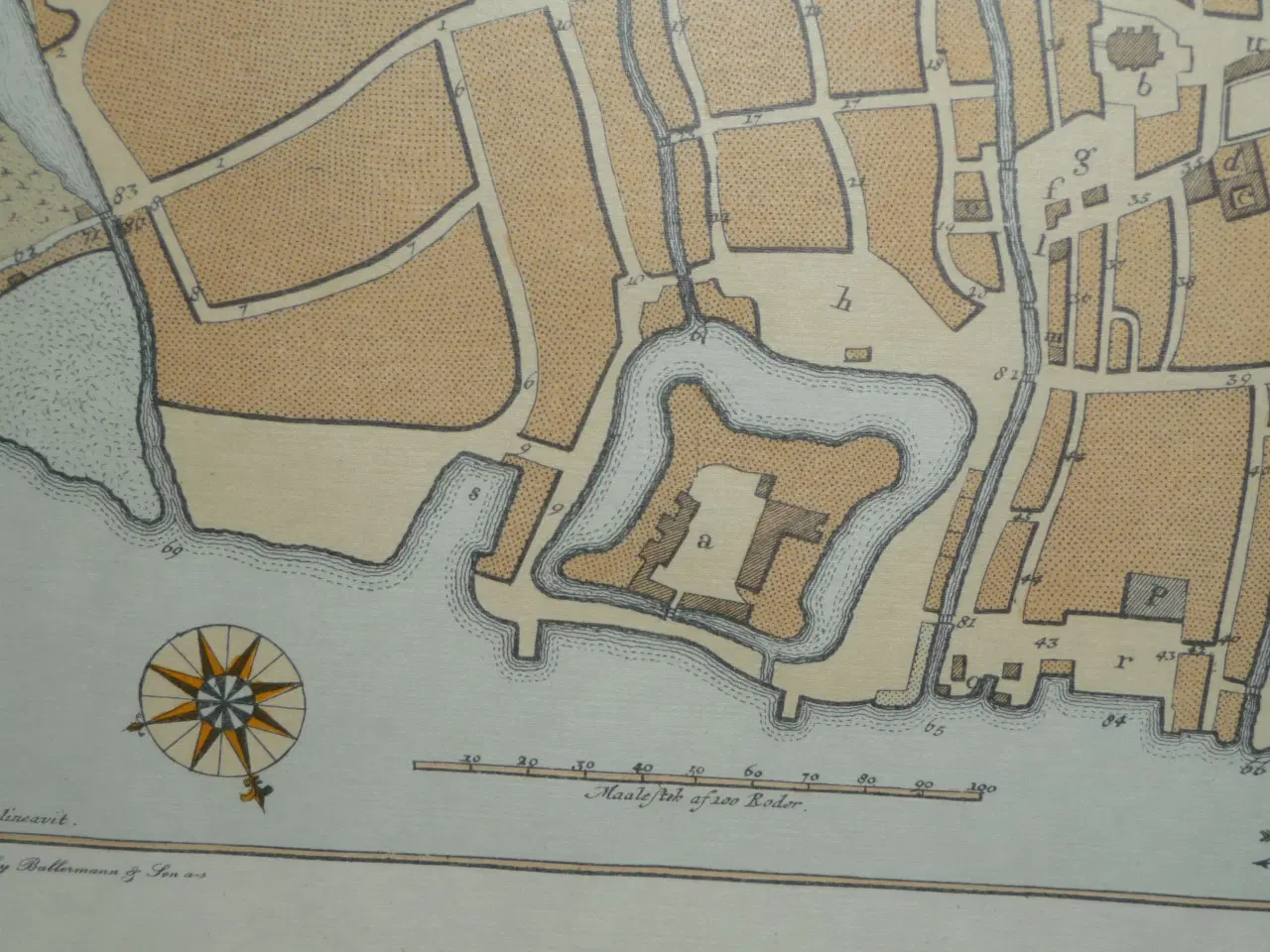 Billede 7 - gammel Kort over Aalborg 