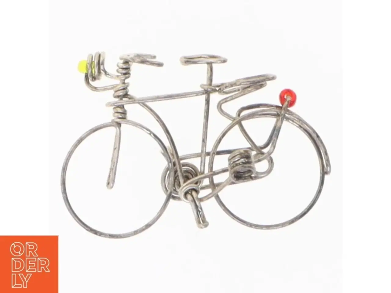 Billede 1 - Miniature cykel i sølvtråd (str. 4 cm)