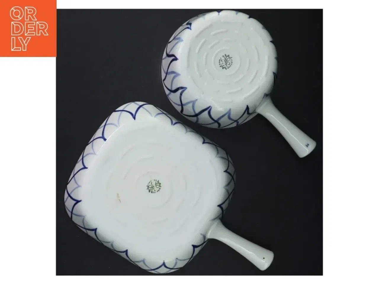 Billede 4 - Porcelænspander med blå flamme fra Ildfast (str. 28 cm)