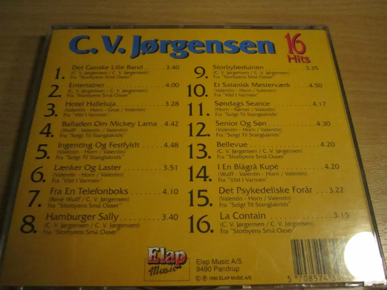 Billede 2 - C.V. JØRGENSEN. 16 Hits.