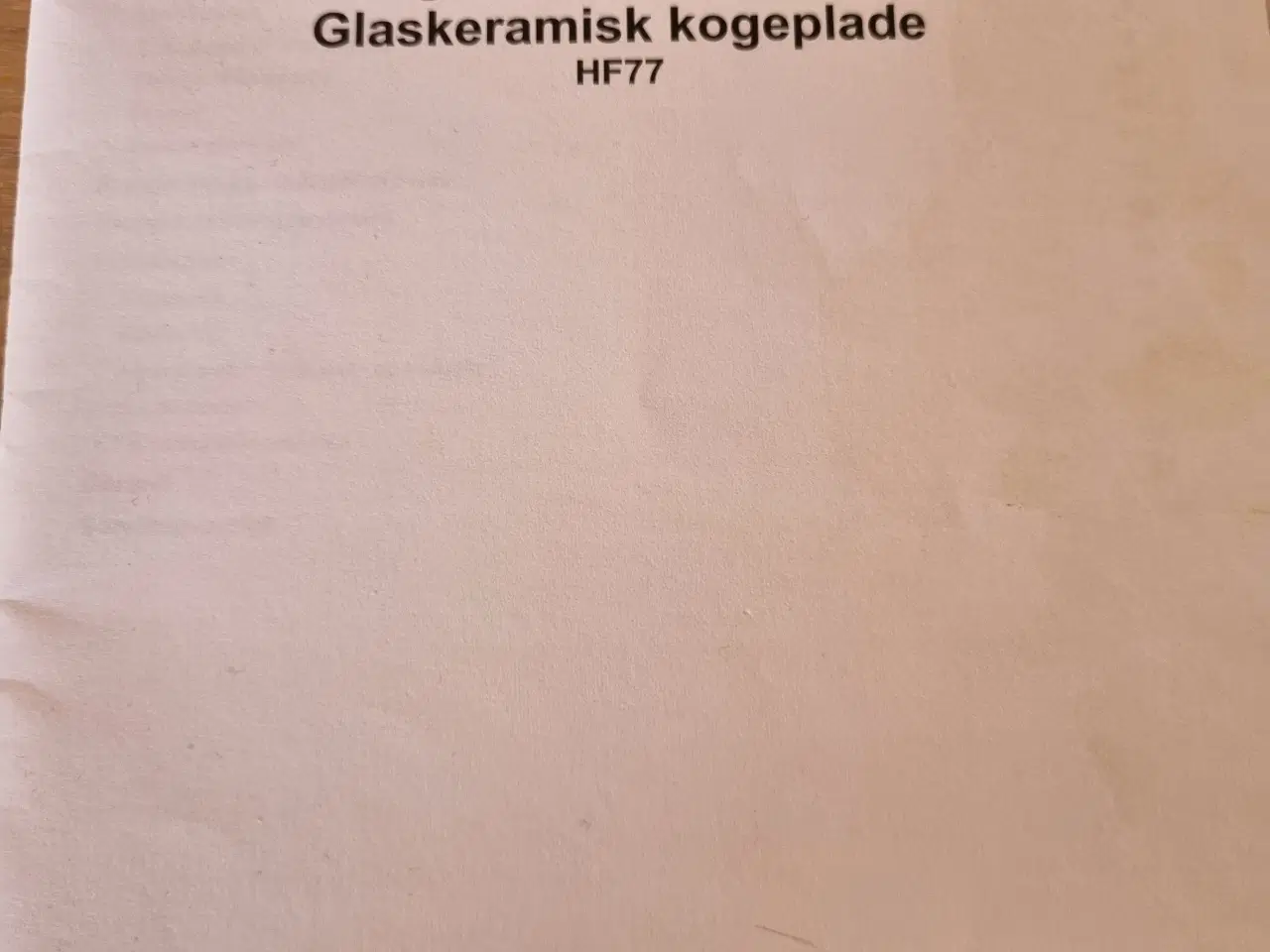 Billede 2 - Glaskeramisk kogeplade Elvita 80 cm