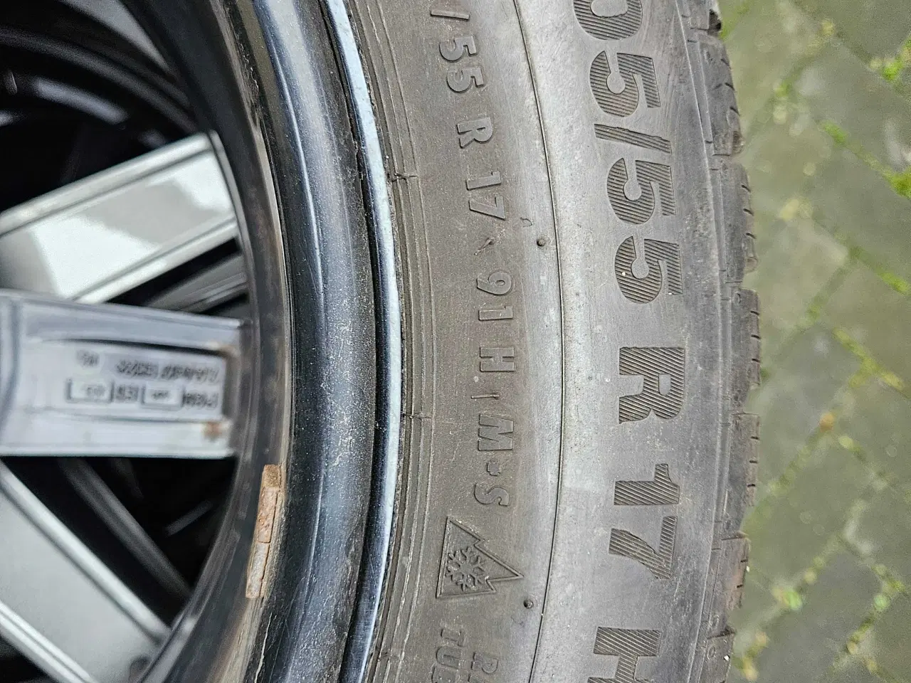 Billede 3 - Continental vinterdæk med alufælg