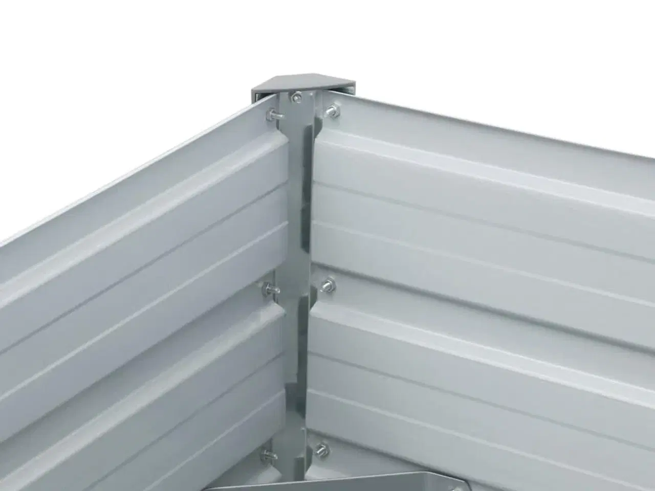 Billede 5 - Forhøjet plantekasse 400x80x45 cm galvaniseret stål antracitgrå