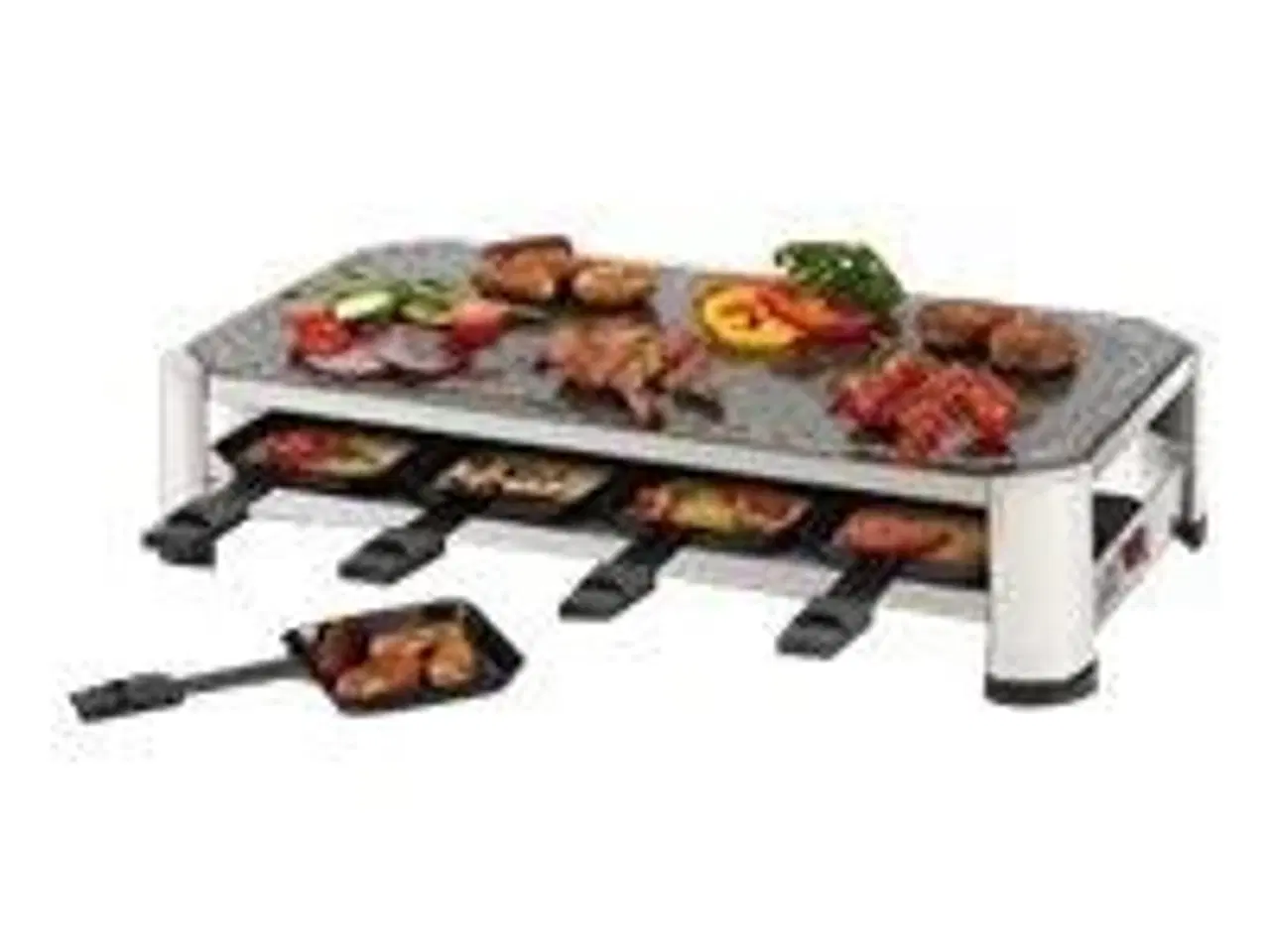 Billede 6 - Raclette grill FRITEL SG 2180 – rustfrit stål/krom-sort, 1.500 W