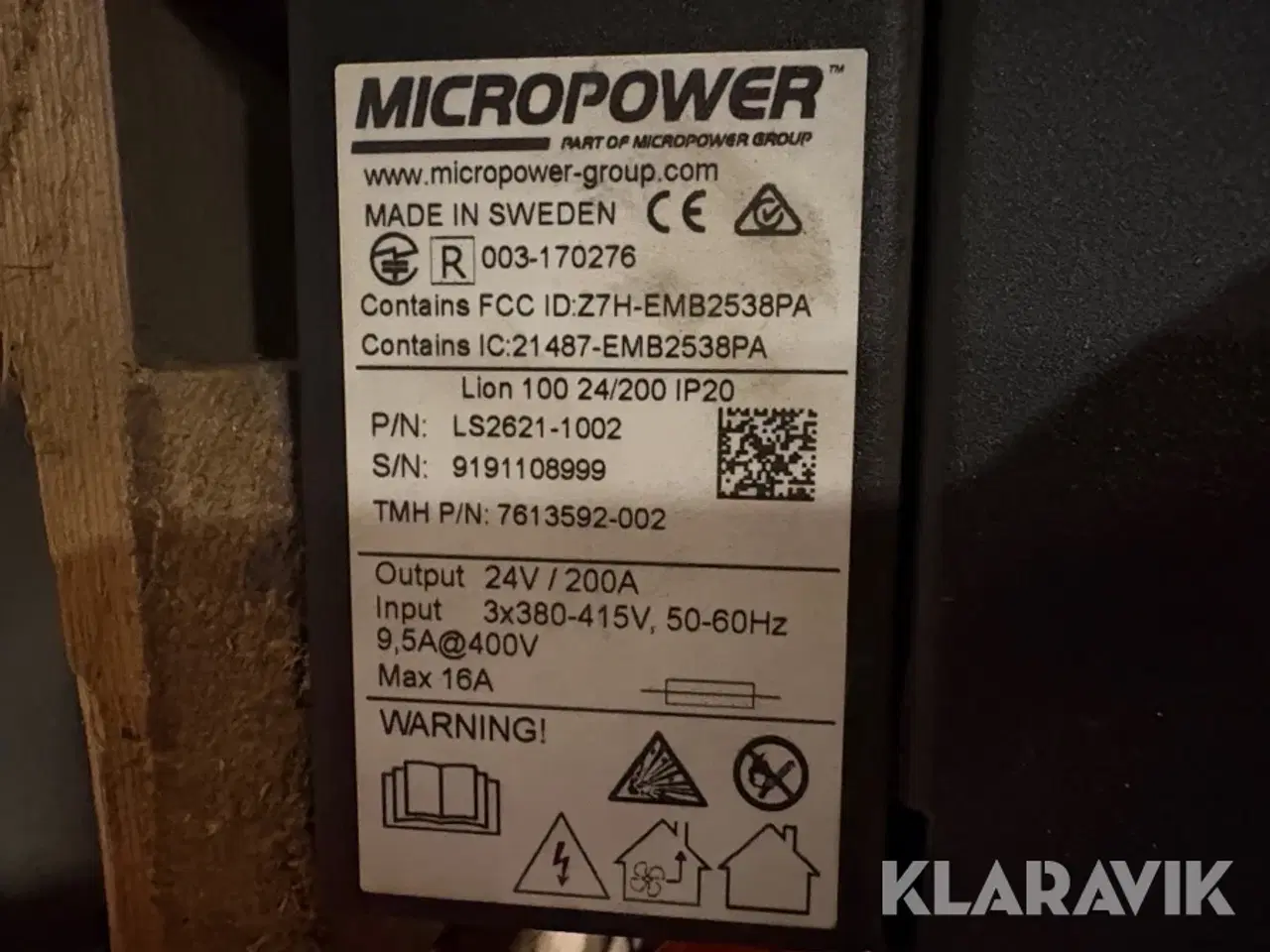 Billede 11 - Ladere til trucks - lithium Micro Power Lion 100 - 2 styks
