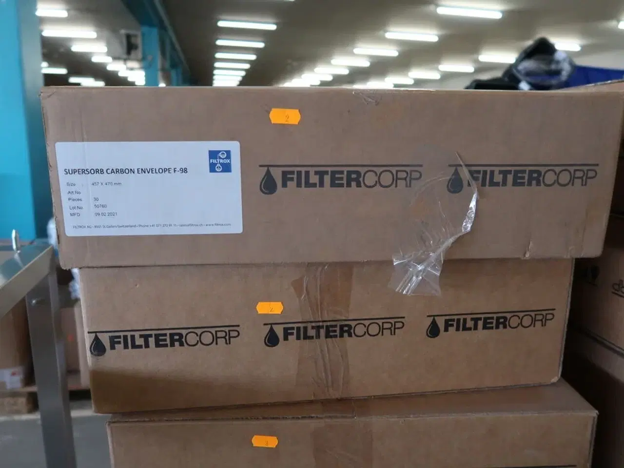 Billede 1 - 60 stk. kulfilter  FILTROX Supersorb Carbon Envelope F-98